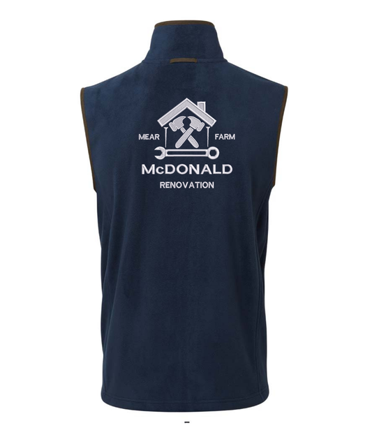 McDonald Renovation Unisex Navy Gilet