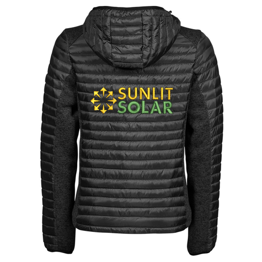 Sunlit Solar Women's Hooded Padded Jacket