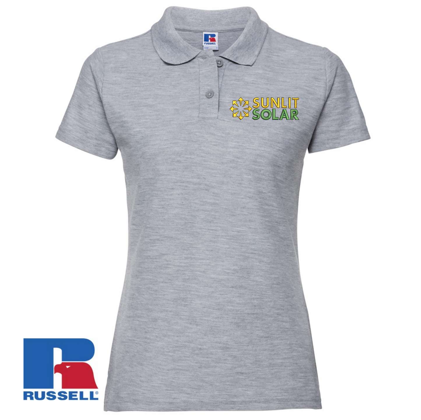 Sunlit Solar Russel Athletic Ladies Pro Piqué Polo Shirt