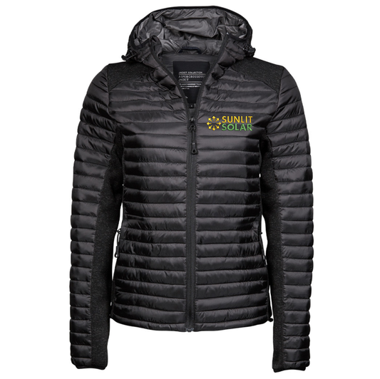 Sunlit Solar Women's Hooded Padded Jacket