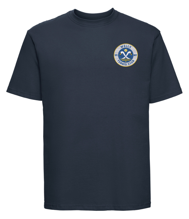 Wells TC Men's Navy Cotton T-shirt