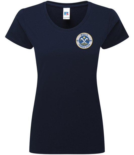 Wells TC Women's Navy Cotton T-shirt