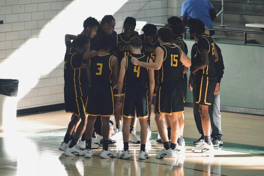 Basketball squad, matching kit