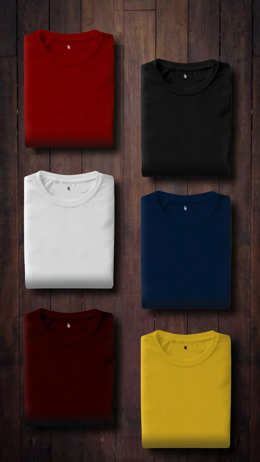 Folded tees ready to decorate