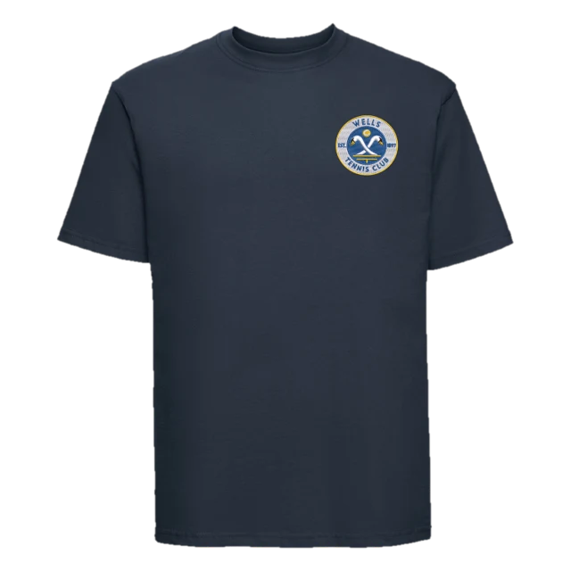 Wells Tennis Club navy T-shirt