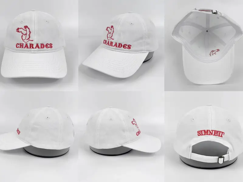 Charades, Caps · Embroidery